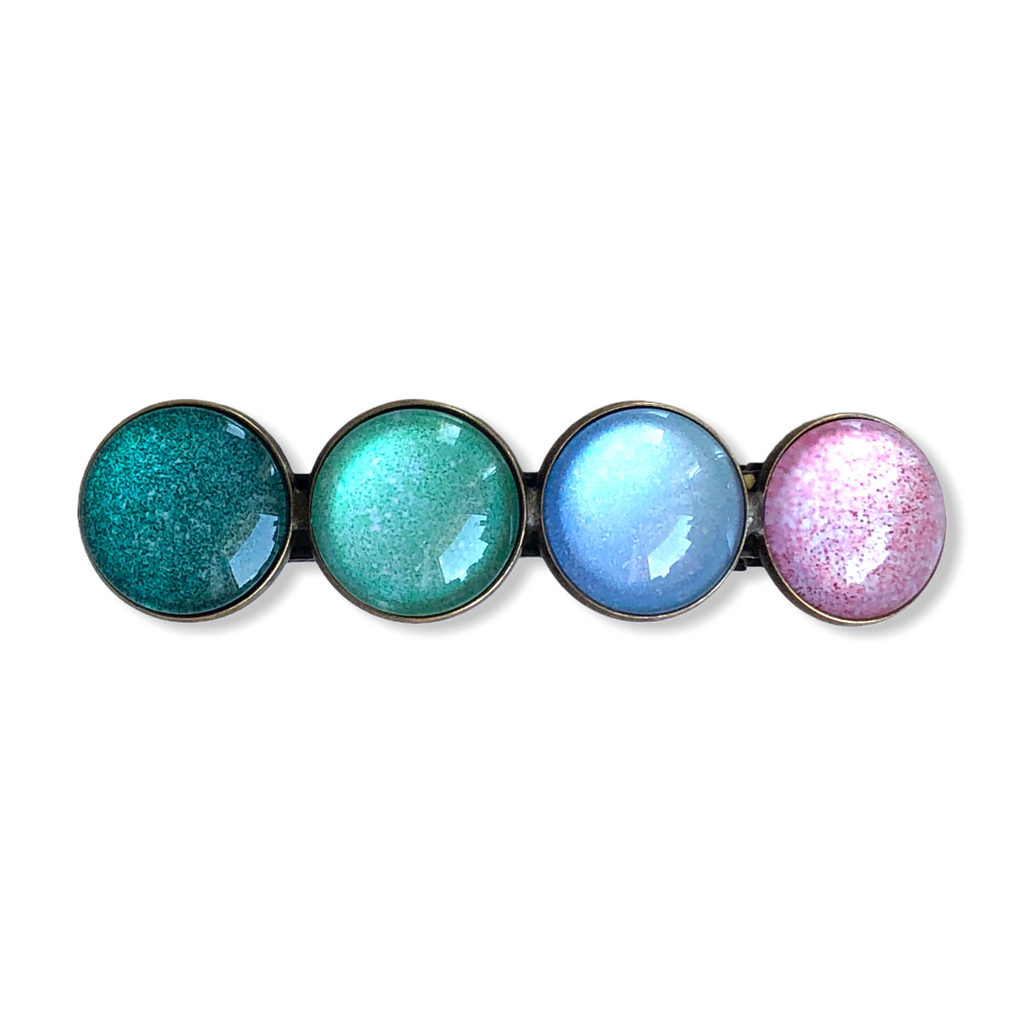 Pastel Color Hairclip XL glas cabochon haarspeld 025 - HAIRPIN.NU