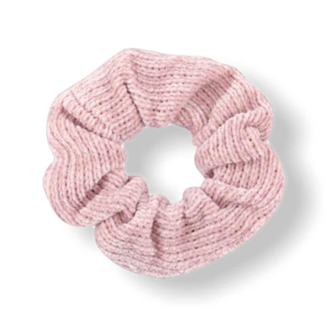 Scrunchie haarelastiek corduroy roze - HAIRPIN.NU